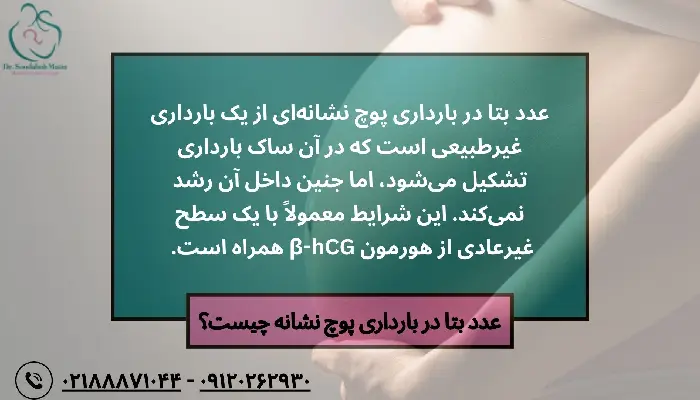 عدد بتا در بارداری پوچ